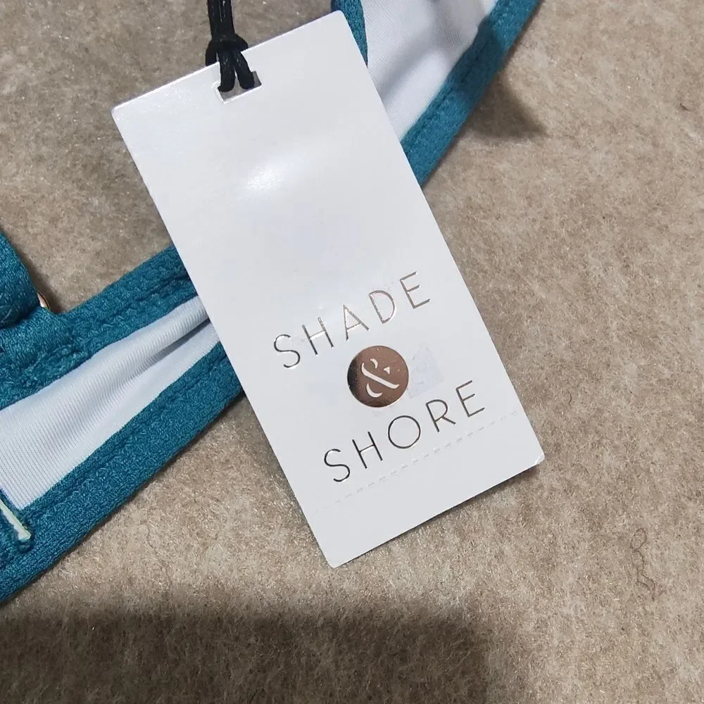 Shade & Shore Teal Bikini Swim Top
